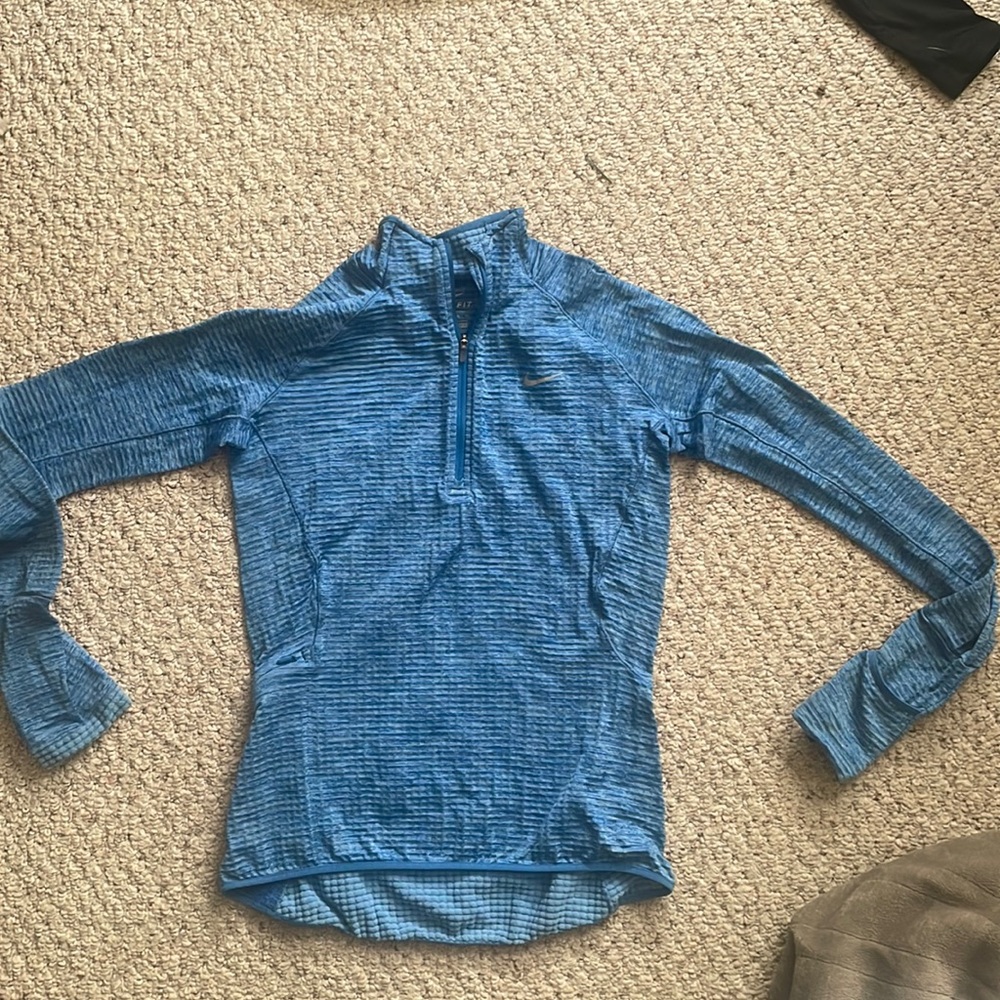 Nike drift zip mock waffle warm